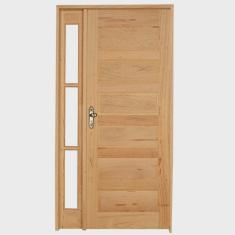 Kit Porta de Madeira Vitrô Direita 213cmx120cmx12cm PE28 Esel