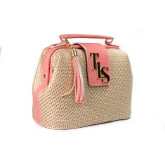 Bolsa Feminina Bau Praia Palha Moderna Linda Pequena Tranversal - TALA