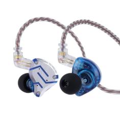 Linsoul KZ ZS10 Pro, monitor intra-auricular com 5 drivers 4BA+1DD, fones de ouvido com fio HiFi, fones de ouvido para jogos, fones de ouvido IEM híbridos com placa frontal de aço inoxidável, cabo removível de 2 pinos