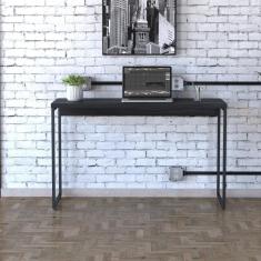 Mesa Dynamica 120x50x75cm Preto ônix - Est.preta Preto ônix - Est.preta