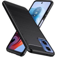 Capa Capinha Fibra D Carbono Para Moto G34 Case Anti Impacto - Danet, 