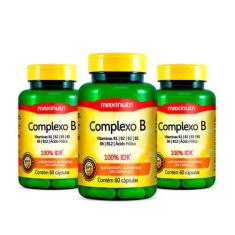 Kit 03 Complexo B 100% IDR com 60 Capsulas  Loja Maxinutri