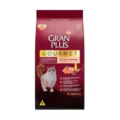 Ração GranPlus Gourmet para Gatos Castrados Sabor Salmão e Frango - 10