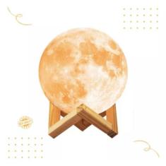 Luminária Umidificador - formato em Lua - FAM