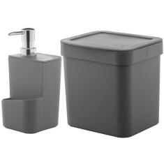 Utensílios De Cozinha Lixeira Trium 2,5L Porta Detergente Ou