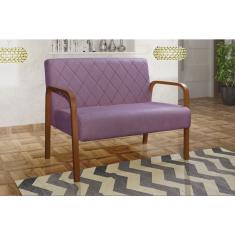 Sofá 2 Lugares Namoradeira Lara Decoração Sala Quarto Recepção