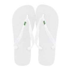 Sandálias Havaianas Brasil Brancao Tamanho 41/42 1 Par