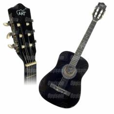 Violão Acústico Preto Nylon Mxt 38 Polegadas Com Tensor