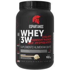Whey Protein 3W 900G - Espartanos,  Baunilha