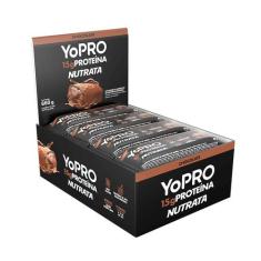 YoPro Barra de Proteína Sabor Chocolate CX/12 Unidades Nutrata