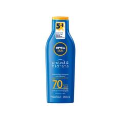 Protetor Solar Corporal Nivea FPS 70 Sun - Protect & Hidrata 200ml, 20