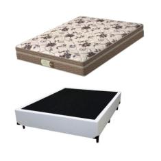 Kit Box Casal e Colchão Style Espuma Probel Branco