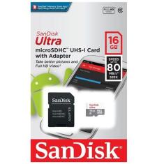 Cartao De Memoria 16gb Micro Sandisk Sdsquns-016g-gn3ma