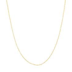 Cordão Rommanel Banhado A Ouro Fio Torcido Diamantado 42 Cm 530444