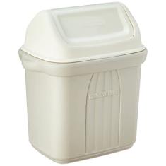 Sanremo - Lixeira Plástica de Pia Basculante de 6,5 Litros, Linha Casablanca