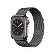 Apple Watch Series 8 41mm Gps + Cellular Caixa Grafite Aço Inoxidável
