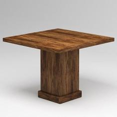 Mesa de Jantar Conect 90cm x 90cm Viero Avelã