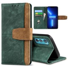 GANGANPRO Coldre de celular de negócios de couro para Moto G52J 5G/G52J 5G II, capa flip antiderrapante resistente a arranhões com suporte para cartão, capa carteira com suporte de 6,6 polegadas -