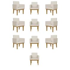 Kit 10 Cadeiras Escritório Reforçadas - Recepção Luxo - Balaqui Decor,