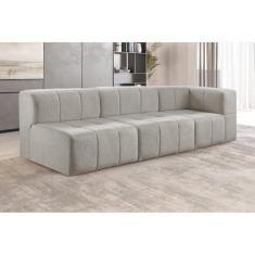 Sofá Modular  3 Lugares Bouclé - Zurc Decor