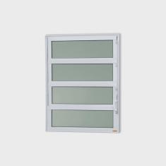 Janela de Alumínio Basculante 80x60cm Vidro Mini Boreal Elite Brimak
