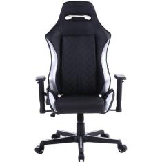 Cadeira Gamer MX16 Giratoria Preto/Prata - MYMAX