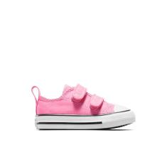 Converse Tênis unissex Chuck Taylor All Star 2v cano baixo, rosa, 9 Toddler
