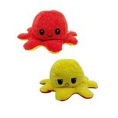 Polvo de Pelúcia Reversível Polvinho do Humor TikTok Feliz ou Bravo, V