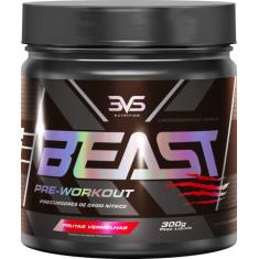 Pré-Treino Beast 300g - 3VS Nutrition - Ultra concentrado - Promove vasodilatação, recuperação energética, aumento de óxido nítrico, desintoxicação e melhora de concentração e foco (Frutas Vermelhas)