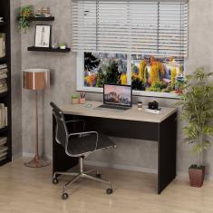 Mesa De Escritório Escrivaninha 120x60cm Tampo 30mm Carvalho