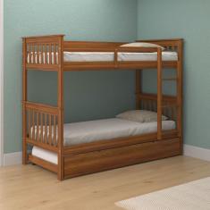 Beliche Woodstore De Solteiro Em Madeira Com Cama Auxiliar