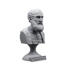 Escultura Busto Hipócrates Médico Grego Pai Da Medicina