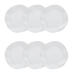 Conjunto de Pratos Fundos 06 Peças Ryo White Oxford