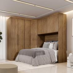 Guarda Roupa Modulado  Safira 8 Portas Clic Móveis Cumaru