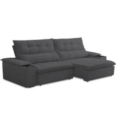 Sofá Retrátil Reclinável Para Sala de Estar Living 250cm Ártico F04 Bo