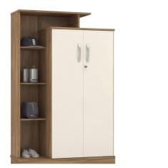 Armário Multiuso Elite 2 Portas com Chave 20220 Demóbile, Amendoa Touc