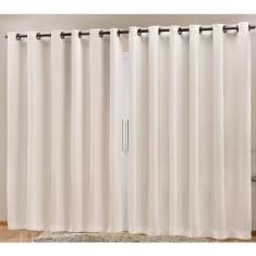 Cortina Blackout em Tecido Prime 4,00 m x 2,70 m - Bege - EDDI CASA