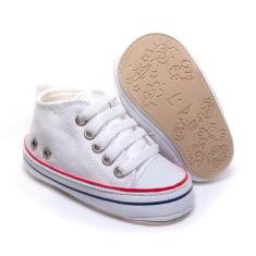 Tênis Bebê Sapato Infantil Social recém nascido - Baby Confort, Branco