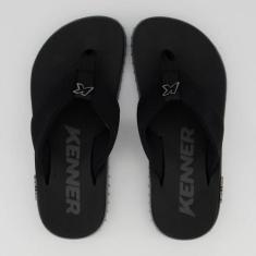 Chinelo Kenner Kivah Cinza e Preto, 40