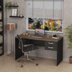 Mesa De Escritório Escrivaninha 140x60cm com Gaveta