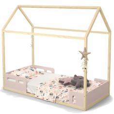 Cama Montessoriana Liv Rose Natural com Colchão – Matic