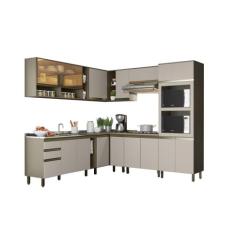 Cozinha Modulada Conect com 11 Peças Duna/Cristal - Henn