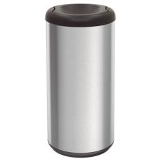 Lixeira com Tampa Basculante 40 Litros, Tramontina, Inox