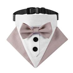 Bandana de gravata borboleta para cães, coleira de smoking formal ajustável com gravata borboleta para meninos e cães, festa de aniversário