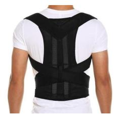 Cinta Colete Reforçada Corretor Postura Coluna Lombar Forte - MKB