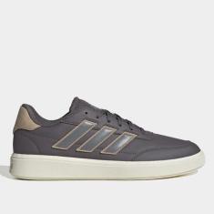 Tênis Adidas Courtblock Masculino, Cinza, Bege, 38