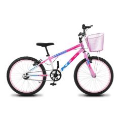 Bicicleta Infantil Feminina Aro 20 KOG Alumínio Com Cestinha-Feminino