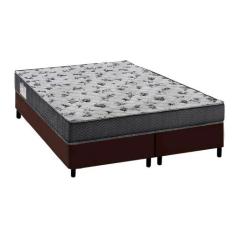 Cama Box Queen: Colchão Anatômico Ortobom D33/EP Fort Tech ISO 100 + B