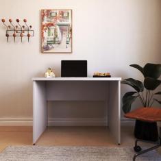 Mesa para Escritório 100cmx60cm Cinza Cristal