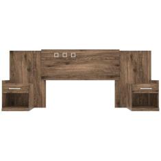 Cabeceira Cama Box Madeirado Casal/Queen Havana Plus c/ 2 Gavetas Atac